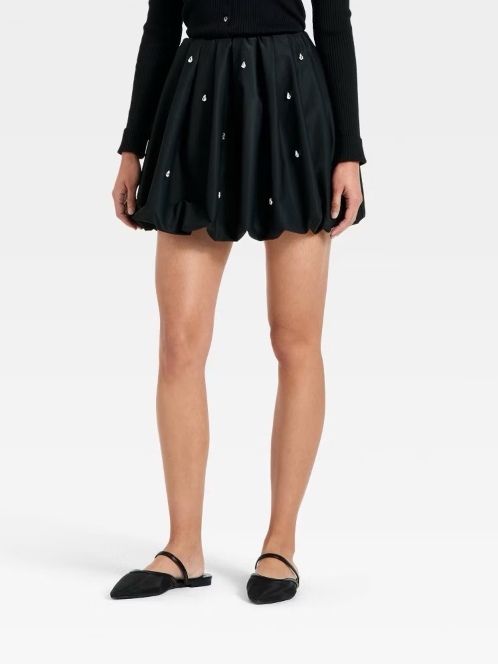 Women's Embellished Bubble Mini Skirt - A New Day